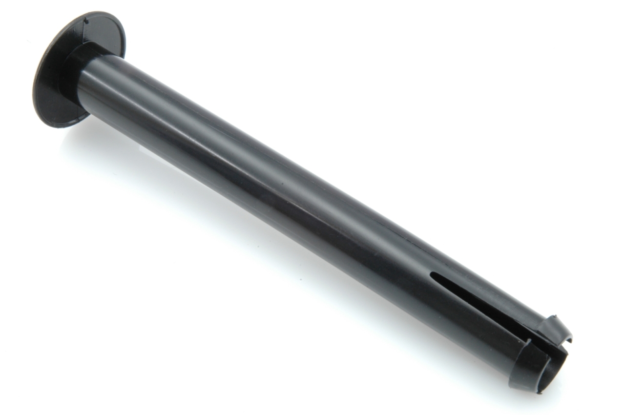 Hoofdsteunen smal: plastic pijpjes, zwart, 13cm (4x).