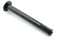 Hoofdsteunen smal: plastic pijpjes, zwart, 13cm (4x).
