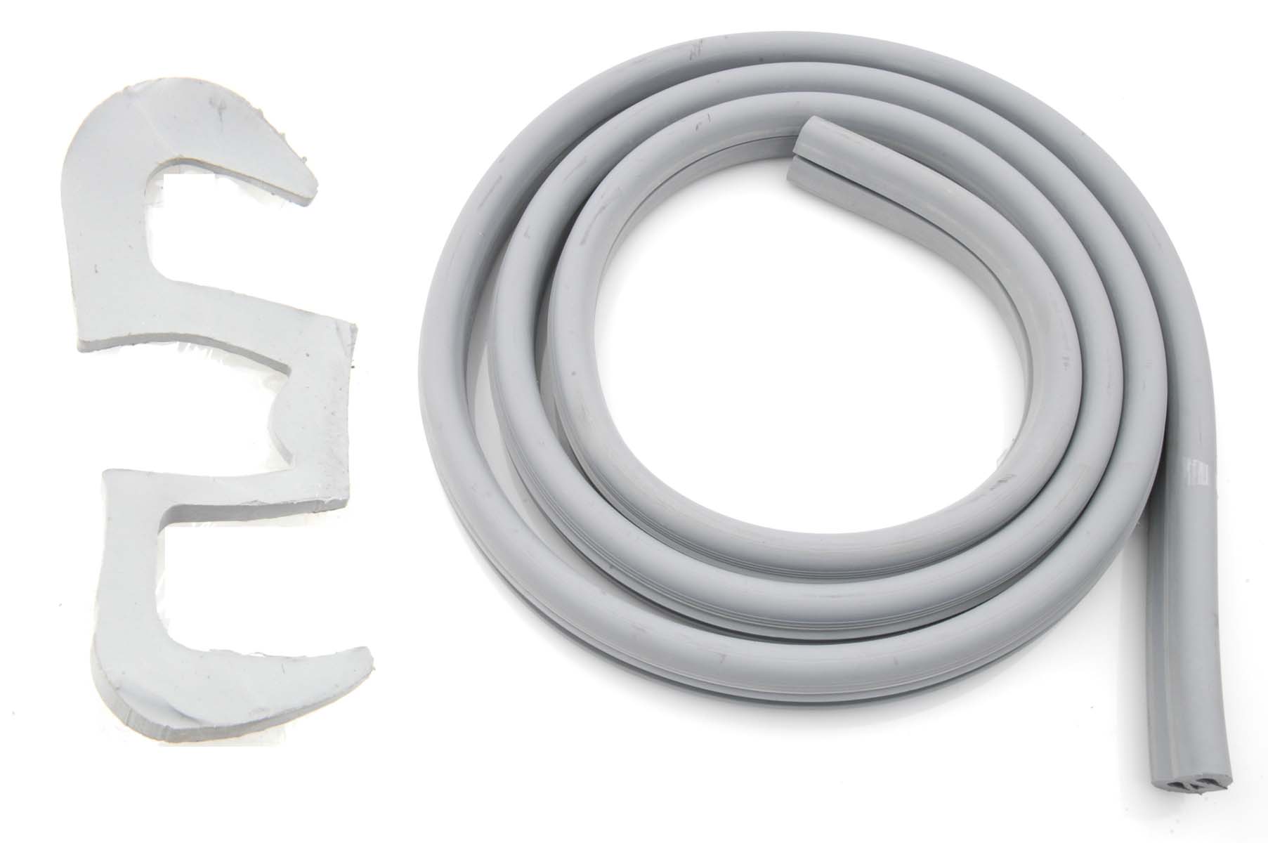 Voorruit rubber: grijs.
