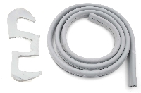 Voorruit rubber: grijs.