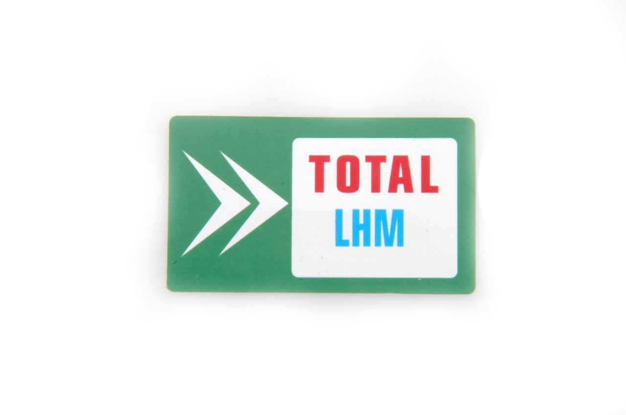 Sticker: groen (Total LHM).