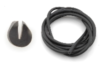 Dashbord: rubber profiel, zwart