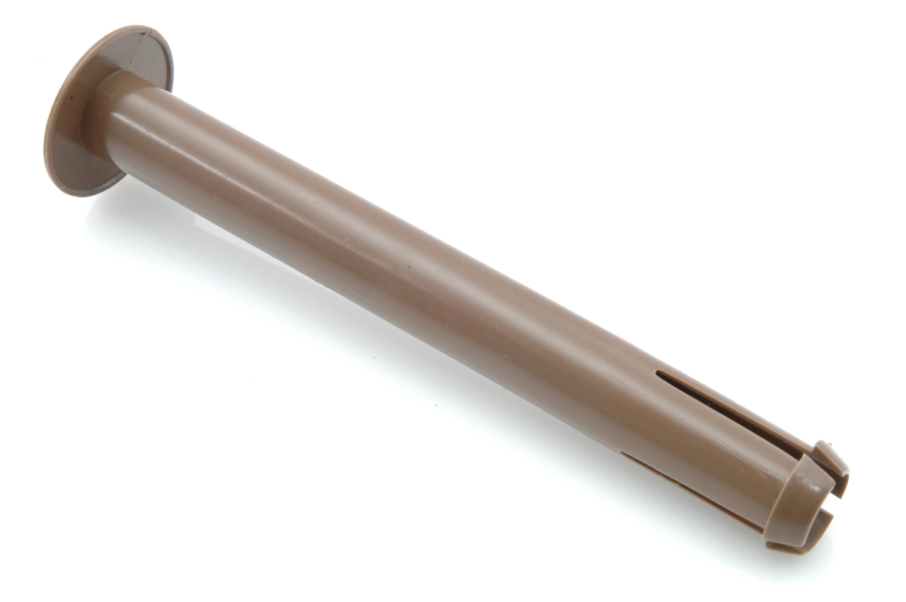 Hoofdsteunen smal: plastic pijpjes, bruin, 13cm (4x).