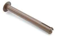 Hoofdsteunen smal: plastic pijpjes, bruin, 13cm (4x).