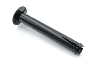 Hoofdsteunen smal: plastic pijpjes, zwart, 10cm (4x).