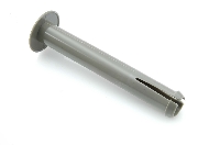 Hoofdsteunen smal: plastic pijpjes, grijs, 10cm (4x).