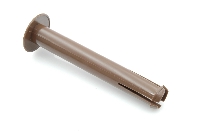 Hoofdsteunen smal: plastic pijpjes, bruin, 10cm (4x).
