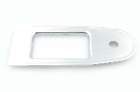 Instapdorpel achter: aluminium doorvoerplaat.