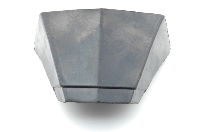 Voorbumper: stootrubber, midden ('67->).