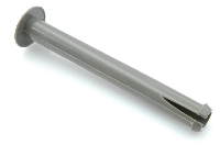 Hoofdsteunen smal: plastic pijpjes, grijs, 13cm (4x).