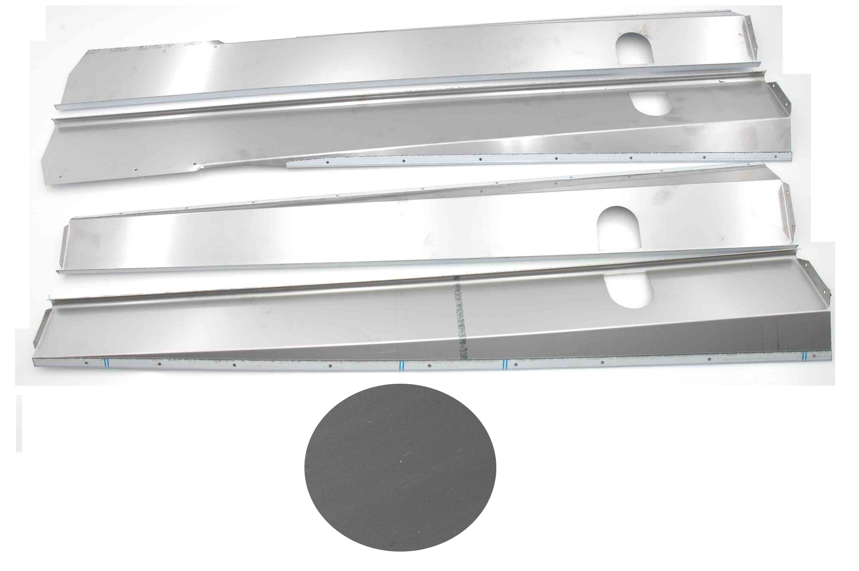 Dorpelbeplating: break/Cabrio, dof, RVS.
