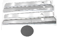 Dorpelbeplating: break/Cabrio, dof, RVS.