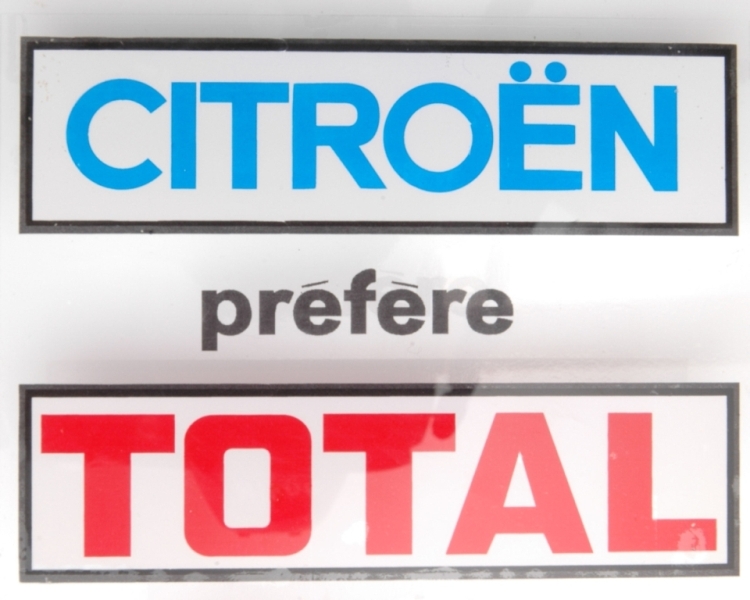 Sticker: achterruit (Citroen prefere Total, vierkant).