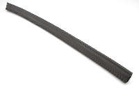 Deur achter: Rubber onder (zwart).