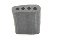 Hydrauliekleiding balk: Beschermrubber (ovaal).