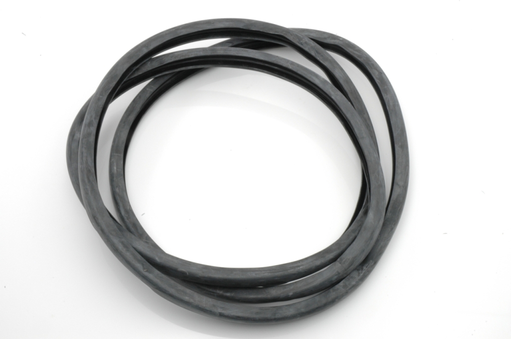 Achterklep break: zwart raamrubber.
