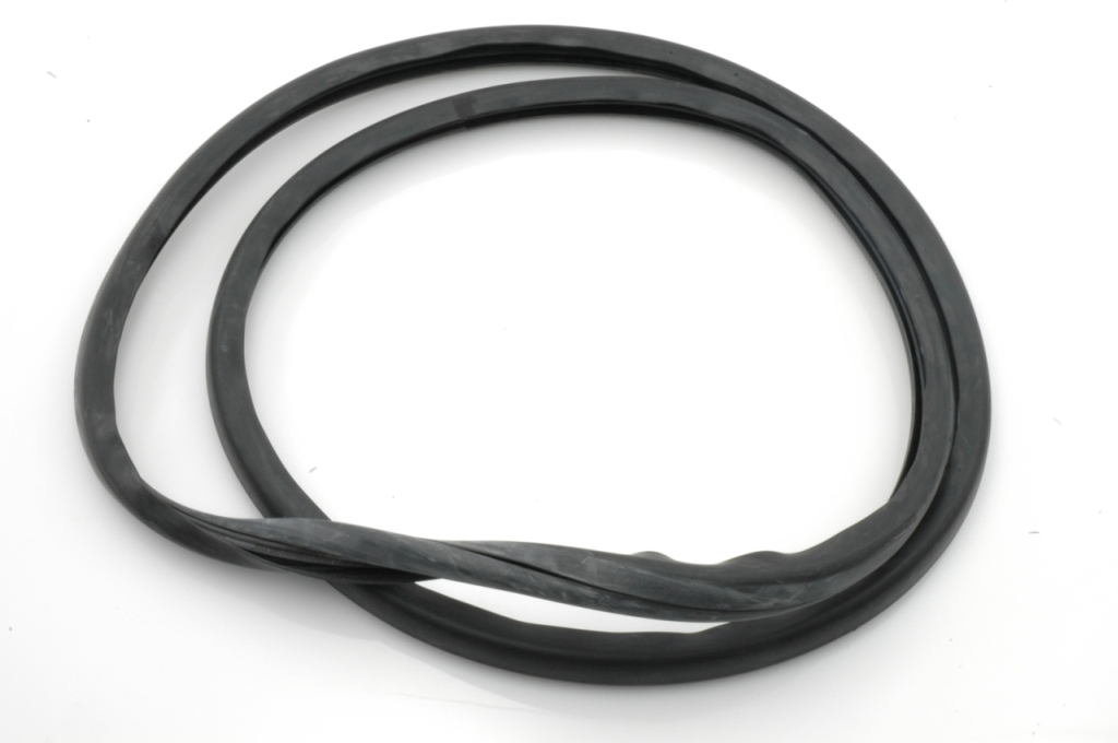 Zwart rubber zijruit achter break