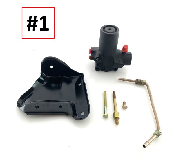 Hogedrukregelaar: ombouwset alu -> staal