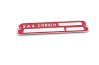 Motor: typeplaatje rood