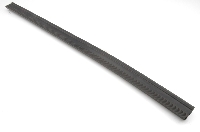 Deur voor: Rubber onder (zwart).