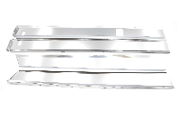 Dorpelbeplating: SM, RVS.