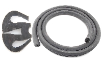 Voorruit rubber: zwart.