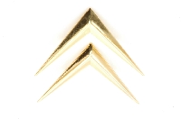 Chevrons goud.