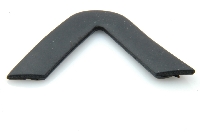 Richtingaanwijzer achter: rubber (zwaluwstaart).
