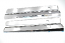 Dorpelbeplating: break/Cabrio glimmend RVS.