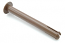 Hoofdsteunen smal: plastic pijpjes, bruin, 13cm (4x).