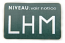 Sticker: niveau voorraadvat LHM (groen).