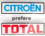 Sticker: achterruit (Citroen prefere Total, vierkant).
